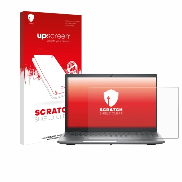 Vorderseite einer Produktverpackung mit dem Markenlogo upscreen. Daneben ist das Gerät Dell Precision 3580 mit dem zugehörigen