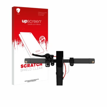 Vorderseite einer Produktverpackung mit dem Markenlogo upscreen. Daneben ist das Gerät Xiaomi Mi 4 Lite E-Scooter (2. Gen.) mi