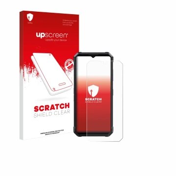 Vorderseite einer Produktverpackung mit dem Markenlogo upscreen. Daneben ist das Gerät Fossibot F106 Pro mit dem zugehörigen D