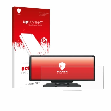 Vorderseite einer Produktverpackung mit dem Markenlogo upscreen. Daneben ist das Gerät Lamto 9.26