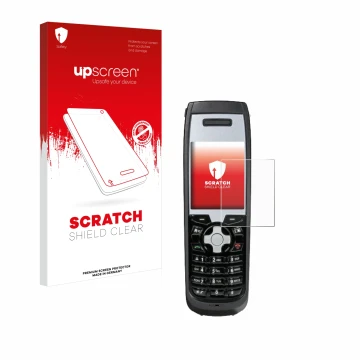 Vorderseite einer Produktverpackung mit dem Markenlogo upscreen. Daneben ist das Gerät Funktel FC5 mit dem zugehörigen Display