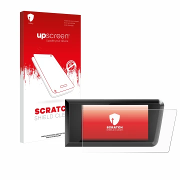 Vorderseite einer Produktverpackung mit dem Markenlogo upscreen. Daneben ist das Gerät Bosch Purion 400 mit dem zugehörigen Di