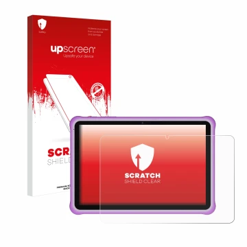 Vorderseite einer Produktverpackung mit dem Markenlogo upscreen. Daneben ist das Gerät Pixpeak M821 10