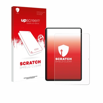 Vorderseite einer Produktverpackung mit dem Markenlogo upscreen. Daneben ist das Gerät Xiaomi Pad 7 mit dem zugehörigen Displa