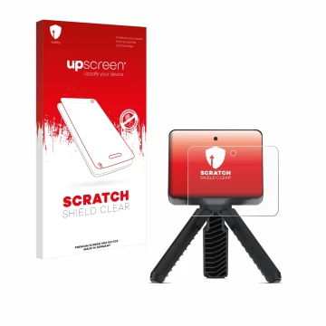 Vorderseite einer Produktverpackung mit dem Markenlogo upscreen. Daneben ist das Gerät Garmin Approach R10 mit dem zugehörigen