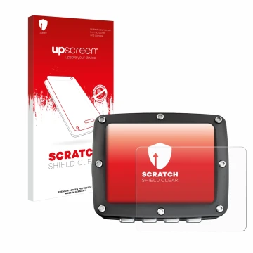 Vorderseite einer Produktverpackung mit dem Markenlogo upscreen. Daneben ist das Gerät Ratio iX3M 2 Pro mit dem zugehörigen Di