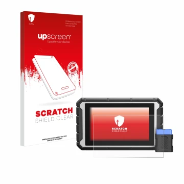 Vorderseite einer Produktverpackung mit dem Markenlogo upscreen. Daneben ist das Gerät ArtiDiag 900BT mit dem zugehörigen Disp