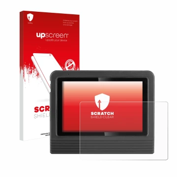 Vorderseite einer Produktverpackung mit dem Markenlogo upscreen. Daneben ist das Gerät Launch X-431 V+ 5.0 Pro3S mit dem zugeh