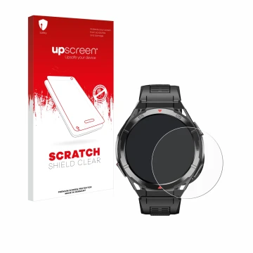 Vorderseite einer Produktverpackung mit dem Markenlogo upscreen. Daneben ist das Gerät Oukitel BT12 1.43