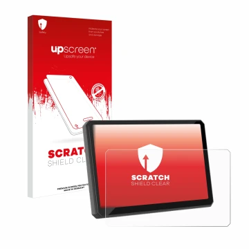 Vorderseite einer Produktverpackung mit dem Markenlogo upscreen. Daneben ist das Gerät Carpuride W502BS 5