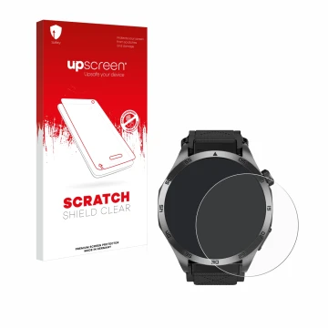 Vorderseite einer Produktverpackung mit dem Markenlogo upscreen. Daneben ist das Gerät Knauermann Pro 3 Fan Edition 2025 (rund