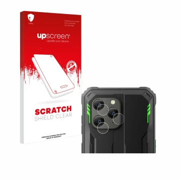 Vorderseite einer Produktverpackung mit dem Markenlogo upscreen. Daneben ist das Gerät Blackview BV5300 Plus (NUR Kameraschutz