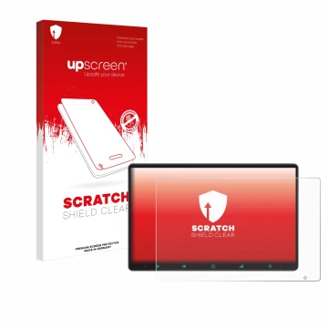 Vorderseite einer Produktverpackung mit dem Markenlogo upscreen. Daneben ist das Gerät Joying Car Radio 11.6