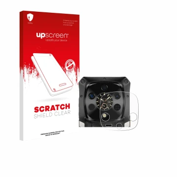 Vorderseite einer Produktverpackung mit dem Markenlogo upscreen. Daneben ist das Gerät Ulefone Armor 28 Ultra Thermal (NUR Kam