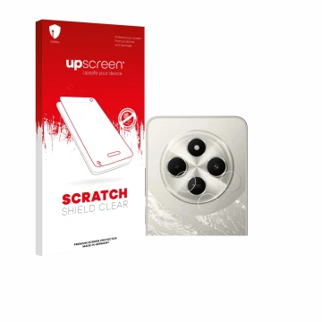 Vorderseite einer Produktverpackung mit dem Markenlogo upscreen. Daneben ist das Gerät Xiaomi Poco C75 (NUR Kameraschutz) mit 