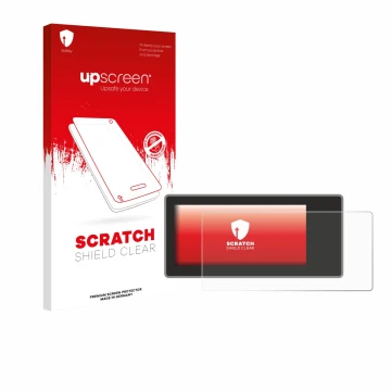 Vorderseite einer Produktverpackung mit dem Markenlogo upscreen. Daneben ist das Gerät Acta Berg Radio mit dem zugehörigen Dis