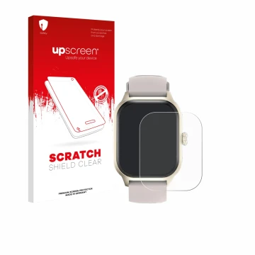 Vorderseite einer Produktverpackung mit dem Markenlogo upscreen. Daneben ist das Gerät LAOYABB QS07 2.01