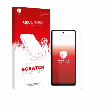 Vorderseite einer Produktverpackung mit dem Markenlogo upscreen. Daneben ist das Gerät Ulefone Note 18 Pro mit dem zugehörigen