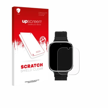 Vorderseite einer Produktverpackung mit dem Markenlogo upscreen. Daneben ist das Gerät Swgota T40 4G mit dem zugehörigen Displ