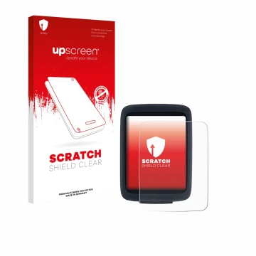 Vorderseite einer Produktverpackung mit dem Markenlogo upscreen. Daneben ist das Gerät Sigma BC 10.0 WR mit dem zugehörigen Di