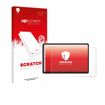 Vorderseite einer Produktverpackung mit dem Markenlogo upscreen. Daneben ist das Gerät Oppo Pad SE mit dem zugehörigen Display