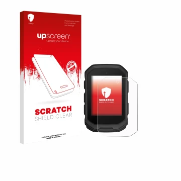 Vorderseite einer Produktverpackung mit dem Markenlogo upscreen. Daneben ist das Gerät Garmin Edge MTB mit dem zugehörigen Dis