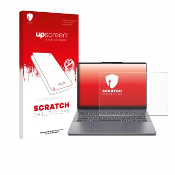 Vorderseite einer Produktverpackung mit dem Markenlogo upscreen. Daneben ist das Gerät Lenovo IdeaPad Slim 3i Gen 10 14
