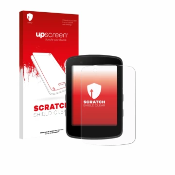 Vorderseite einer Produktverpackung mit dem Markenlogo upscreen. Daneben ist das Gerät Bryton Rider 650 mit dem zugehörigen Di