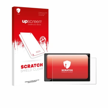 Vorderseite einer Produktverpackung mit dem Markenlogo upscreen. Daneben ist das Gerät Carpuride V9 9
