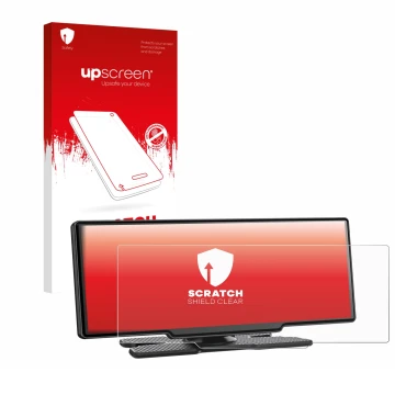 Vorderseite einer Produktverpackung mit dem Markenlogo upscreen. Daneben ist das Gerät Avylet RC11 8.1