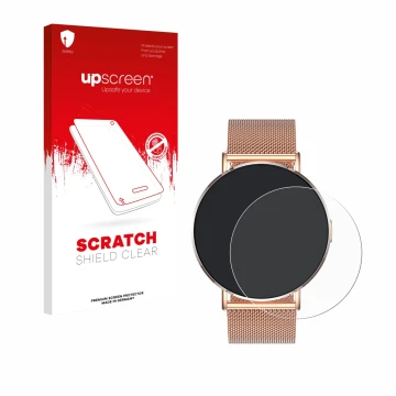 Vorderseite einer Produktverpackung mit dem Markenlogo upscreen. Daneben ist das Gerät Levowatch Eve 1.3