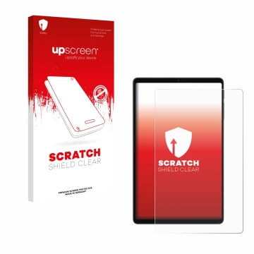 Vorderseite einer Produktverpackung mit dem Markenlogo upscreen. Daneben ist das Gerät Alldocube iPlay 70 mini Ultra mit dem z