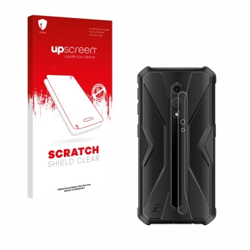 Vorderseite einer Produktverpackung mit dem Markenlogo upscreen. Daneben ist das Gerät Ulefone Armor X12 Pro (NUR Kameraschutz
