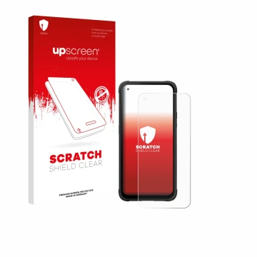 Vorderseite einer Produktverpackung mit dem Markenlogo upscreen. Daneben ist das Gerät Hammer Blade V 5G mit dem zugehörigen D