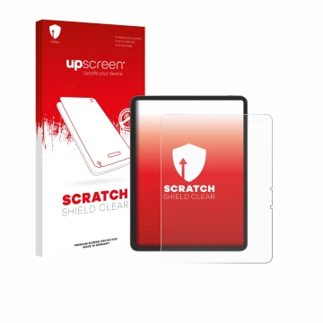 Vorderseite einer Produktverpackung mit dem Markenlogo upscreen. Daneben ist das Gerät Blackview Link 8 mit dem zugehörigen Di