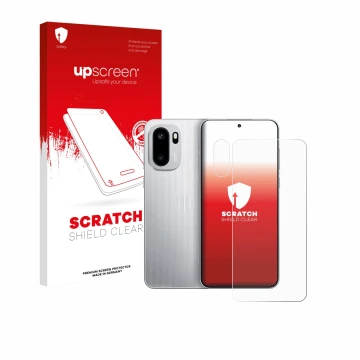 Vorderseite einer Produktverpackung mit dem Markenlogo upscreen. Daneben ist das Gerät OnePlus Ace 6 (Display+Kamera) mit dem 