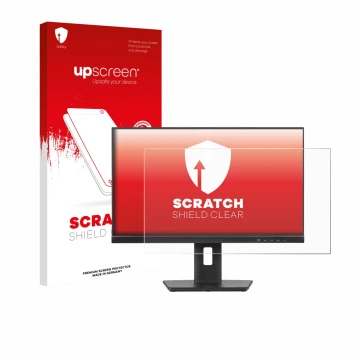 Vorderseite einer Produktverpackung mit dem Markenlogo upscreen. Daneben ist das Gerät Iiyama ProLite XUB2493HS-B6 mit dem zug