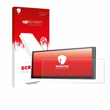 Vorderseite einer Produktverpackung mit dem Markenlogo upscreen. Daneben ist das Gerät Krunia 9.26