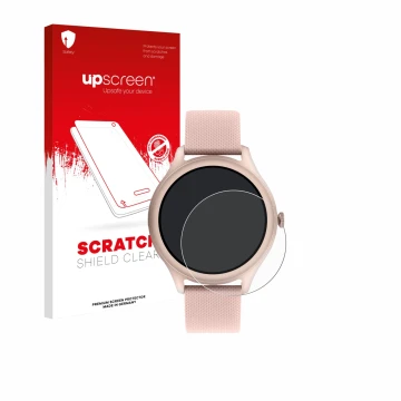 Vorderseite einer Produktverpackung mit dem Markenlogo upscreen. Daneben ist das Gerät Reflex Active Spectra 300 R AMOLED 1.43