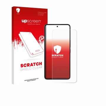 Vorderseite einer Produktverpackung mit dem Markenlogo upscreen. Daneben ist das Gerät Nubia Neo 3 GT 5G mit dem zugehörigen D