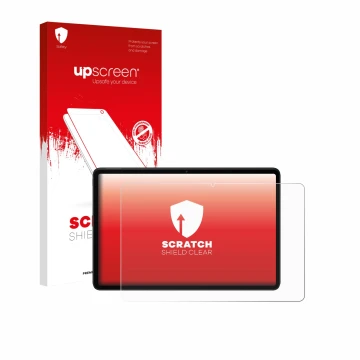 Vorderseite einer Produktverpackung mit dem Markenlogo upscreen. Daneben ist das Gerät Xiaomi Redmi Pad 2 Pro 5G mit dem zugeh