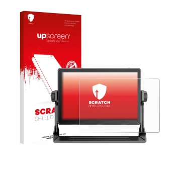 Vorderseite einer Produktverpackung mit dem Markenlogo upscreen. Daneben ist das Gerät Feelworld LUT 11H 10.1