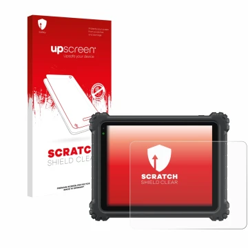 Vorderseite einer Produktverpackung mit dem Markenlogo upscreen. Daneben ist das Gerät Autel MaxiCOM Ultra Lite mit dem zugehö