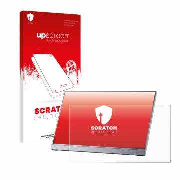 Vorderseite einer Produktverpackung mit dem Markenlogo upscreen. Daneben ist das Gerät Arzopa Z3FC 16.1