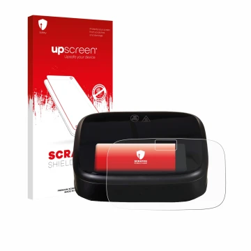 Vorderseite einer Produktverpackung mit dem Markenlogo upscreen. Daneben ist das Gerät Philips Airfryer 1000 Series mit dem zu