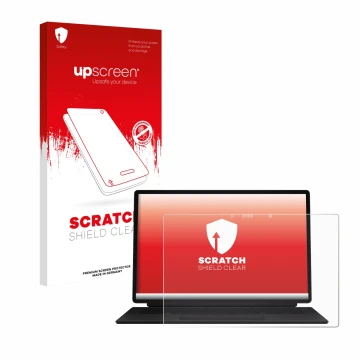 Vorderseite einer Produktverpackung mit dem Markenlogo upscreen. Daneben ist das Gerät ASUS ProArt PZ14 mit dem zugehörigen Di