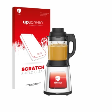 Vorderseite einer Produktverpackung mit dem Markenlogo upscreen. Daneben ist das Gerät Moulinex LM83SD10 mit dem zugehörigen D