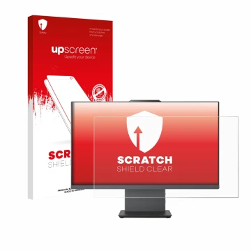 Vorderseite einer Produktverpackung mit dem Markenlogo upscreen. Daneben ist das Gerät Lenovo ThinkCentre Neo 55a Gen 6 24