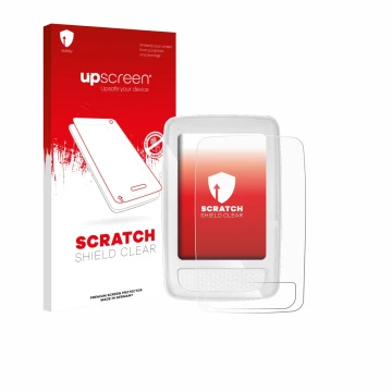 Vorderseite einer Produktverpackung mit dem Markenlogo upscreen. Daneben ist das Gerät Giant Axact 14W mit dem zugehörigen Dis