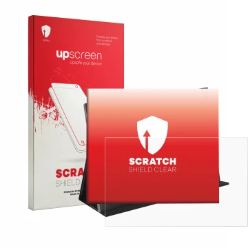 Vorderseite einer Produktverpackung mit dem Markenlogo upscreen. Daneben ist das Gerät HONGO P156A06 mit dem zugehörigen Displ